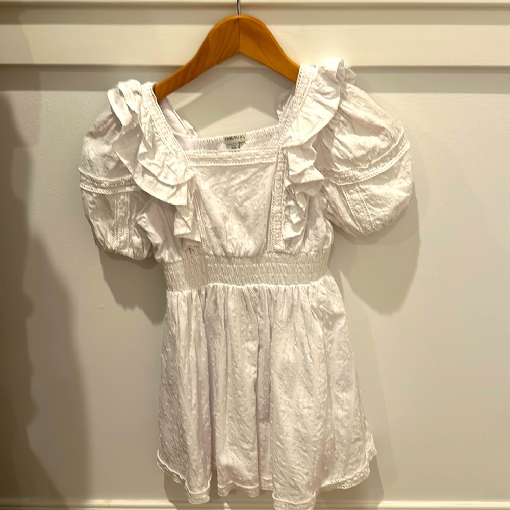 Girls white dress